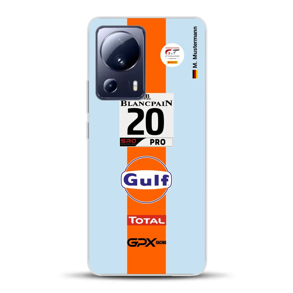 Gulf Porsche GT Livery - Custom phone case for Xiaomi