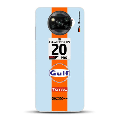 Gulf Porsche GT Livery - Custom phone case for Xiaomi