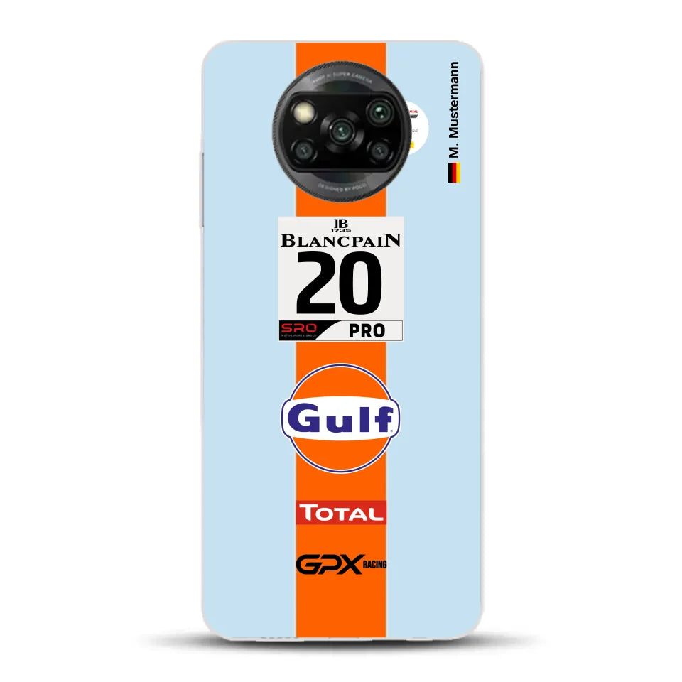 Gulf Porsche GT Livery - Custom phone case for Xiaomi