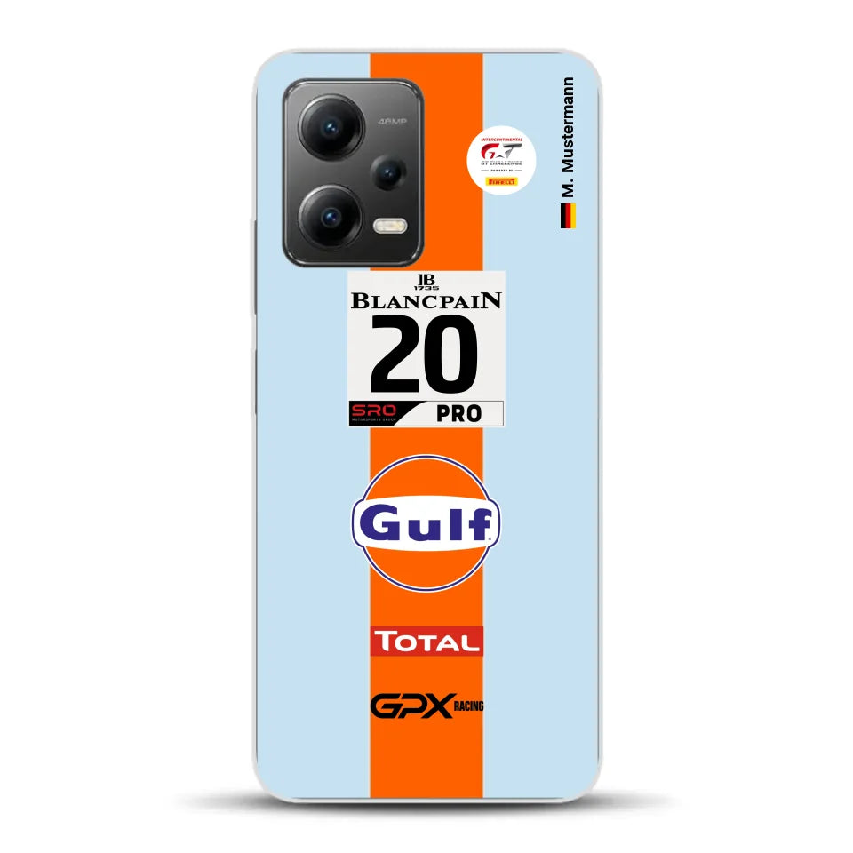 Gulf Porsche GT Livery - Custom phone case for Xiaomi