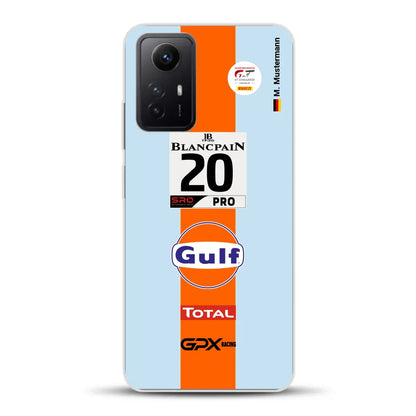 Gulf Porsche GT Livery - Custom phone case for Xiaomi