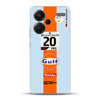 Gulf Porsche GT Livery - Custom phone case for Xiaomi