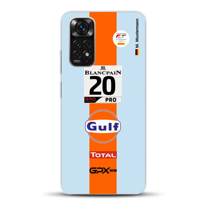 Gulf Porsche GT Livery - Custom phone case for Xiaomi