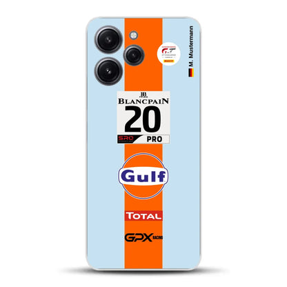 Gulf Porsche GT Livery - Custom phone case for Xiaomi