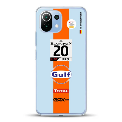 Gulf Porsche GT Livery - Custom phone case for Xiaomi