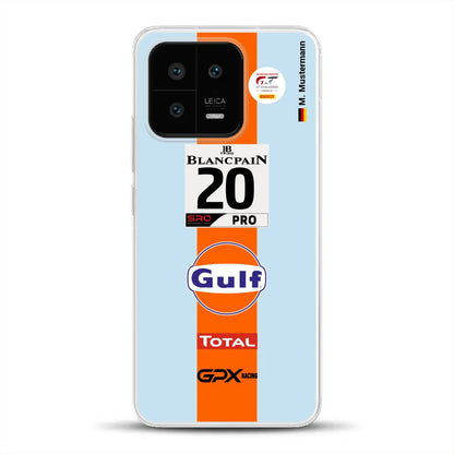 Gulf Porsche GT Livery - Custom phone case for Xiaomi