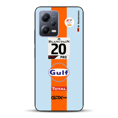 Gulf Porsche GT Livery - Custom phone case for Xiaomi
