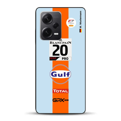 Gulf Porsche GT Livery - Custom phone case for Xiaomi