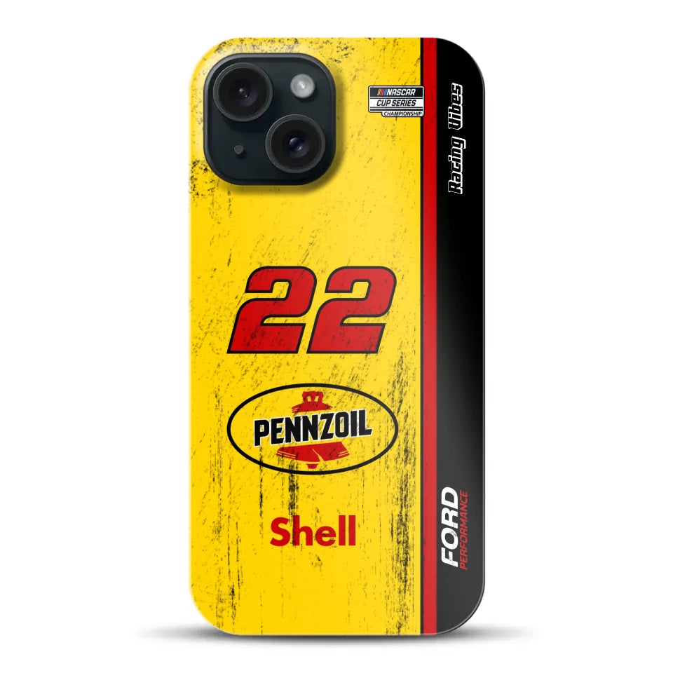 Nascar Joey Logano Champion 2024 Livery - Customized Hardcase Case for iPhone