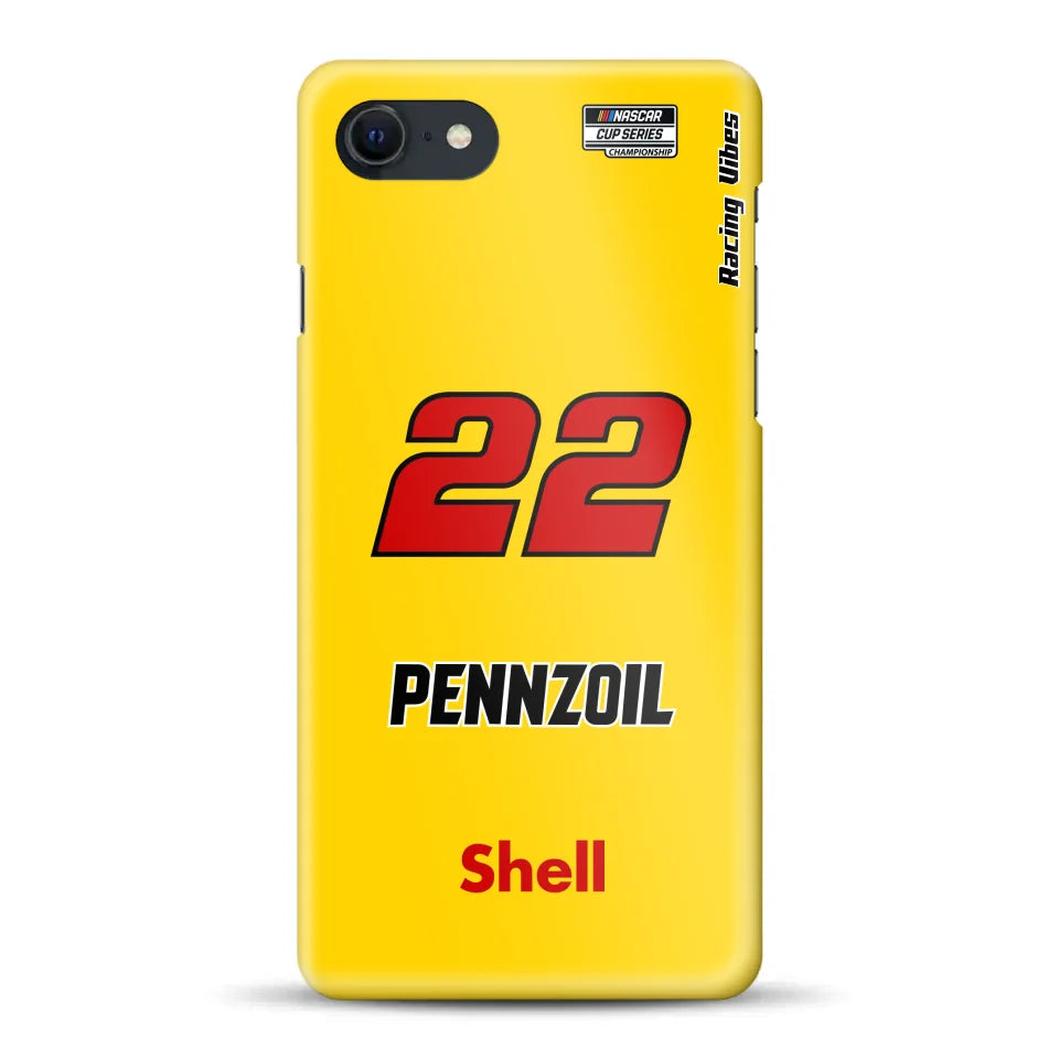 Nascar Joey Logano Champion 2024 Livery - Customized Hardcase Case for iPhone