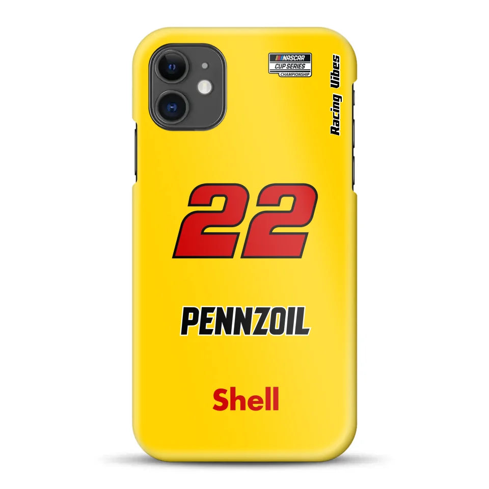 Nascar Joey Logano Champion 2024 Livery - Customized Hardcase Case for iPhone