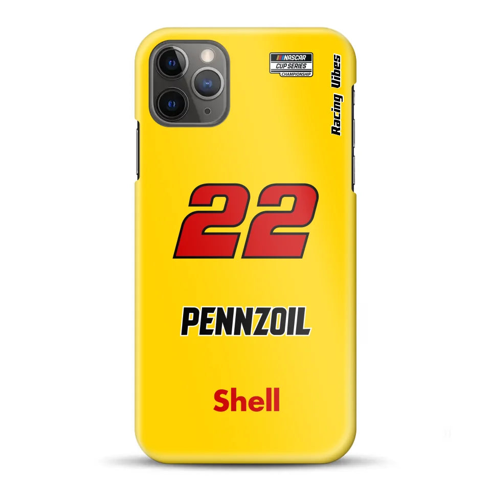 Nascar Joey Logano Champion 2024 Livery - Customized Hardcase Case for iPhone