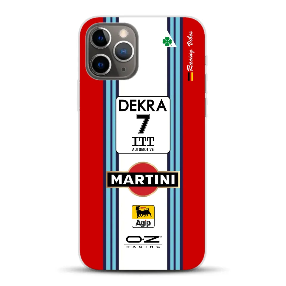 155 V6 TI #7 Nannini Alfa Corse DTM 1995 Livery - Customized Mobile Phone Case for iPhone