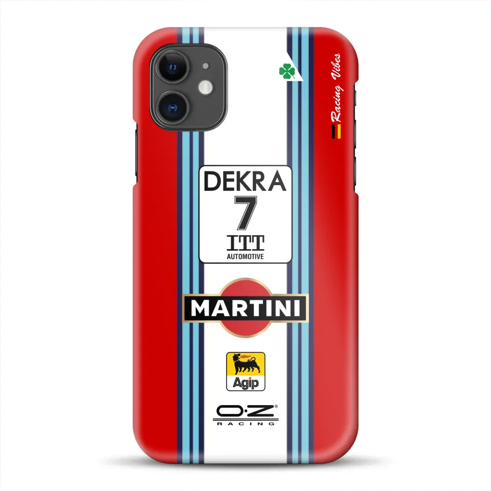 155 V6 TI #7 Nannini Alfa Corse DTM 1995 Livery - Customized Hardcase for iPhone