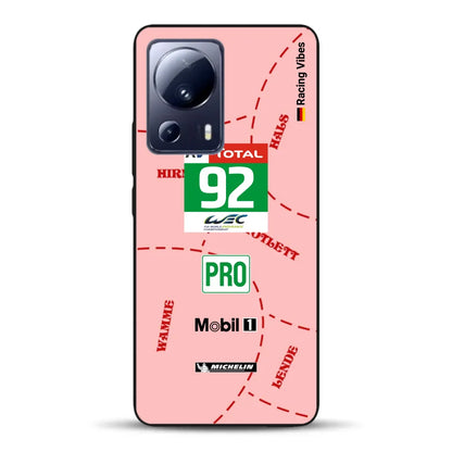 Pink Pig Porsche RSR Livery - Custodia per cellulare personalizzata per Xiaomi