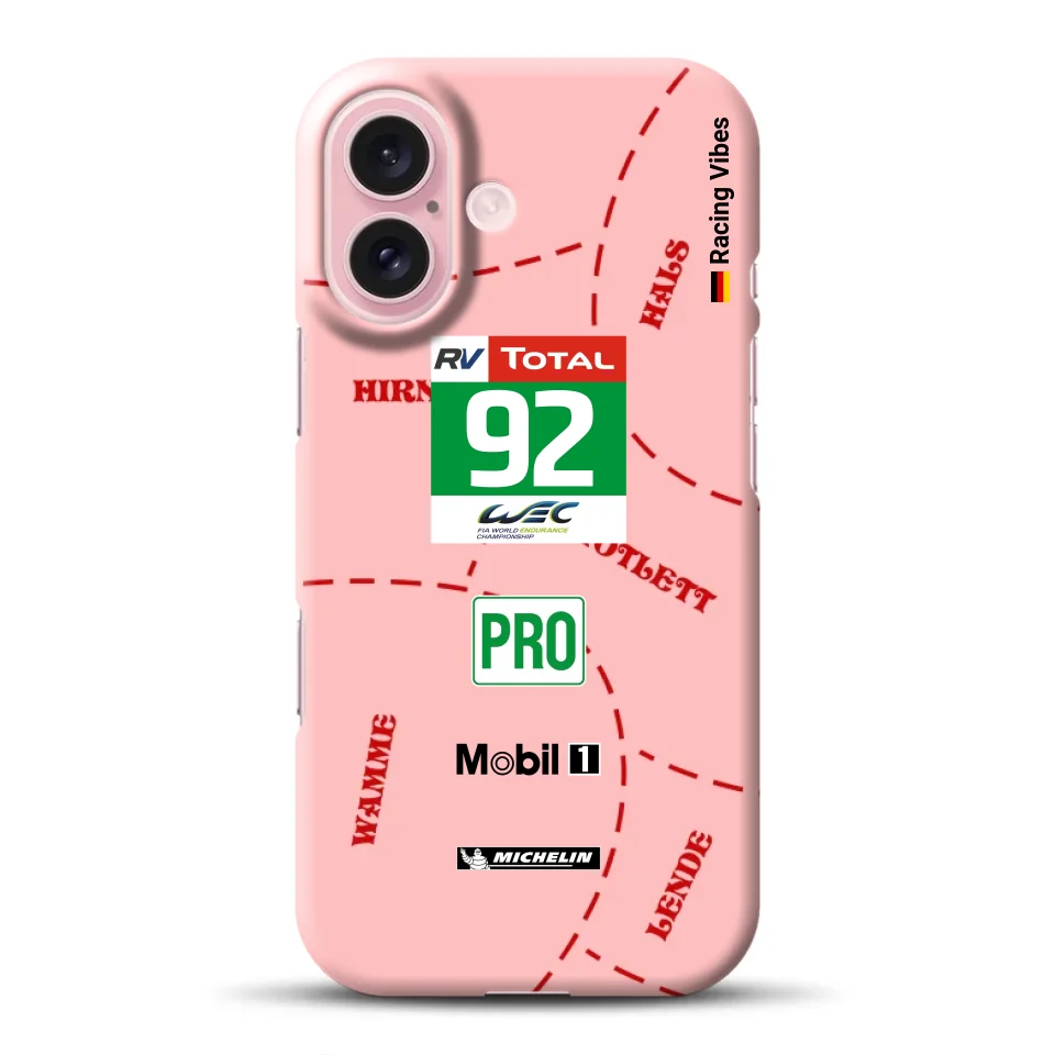 Pink Pig Porsche RSR Livery -  Hard case for iPhone