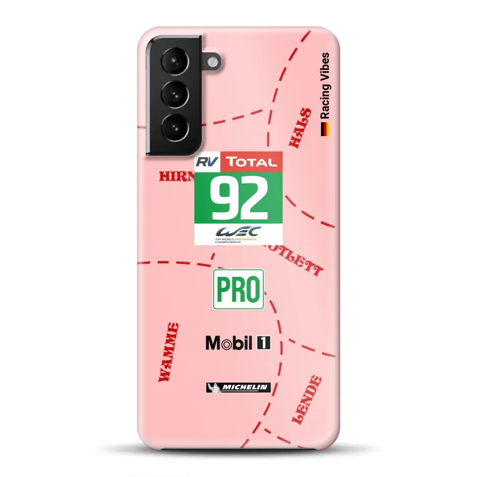 Pink Pig Porsche RSR Livery - Customized Hardcase Cover for Samsung