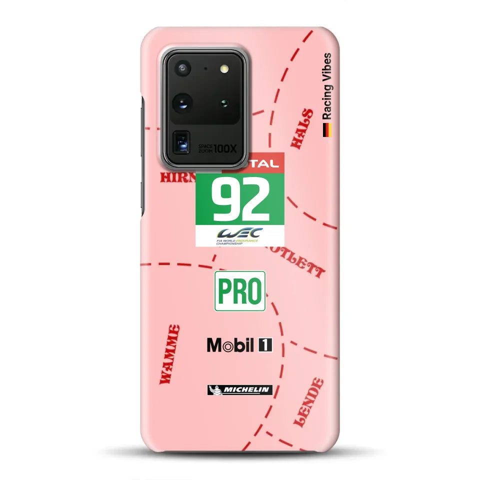 Pink Pig Porsche RSR Livery - Customized Hardcase Cover for Samsung