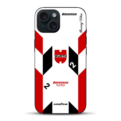 Ford Capri Turbo Gruppe 5 DRM 1980 & 1981 Klaus Ludwig Champion Livery - Custodia per cellulare personalizzata per iPhone