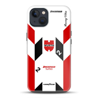 Ford Capri Turbo Gruppe 5 DRM 1980 & 1981 Klaus Ludwig Champion Livery – Custodia premium personalizzata per iPhone