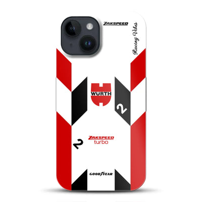 Ford Capri Turbo Gruppe 5 DRM 1980 & 1981 Klaus Ludwig Champion Livery – Custodia premium personalizzata per iPhone