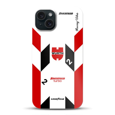 Ford Capri Turbo Gruppe 5 DRM 1980 & 1981 Klaus Ludwig Champion Livery – Custodia premium personalizzata per iPhone