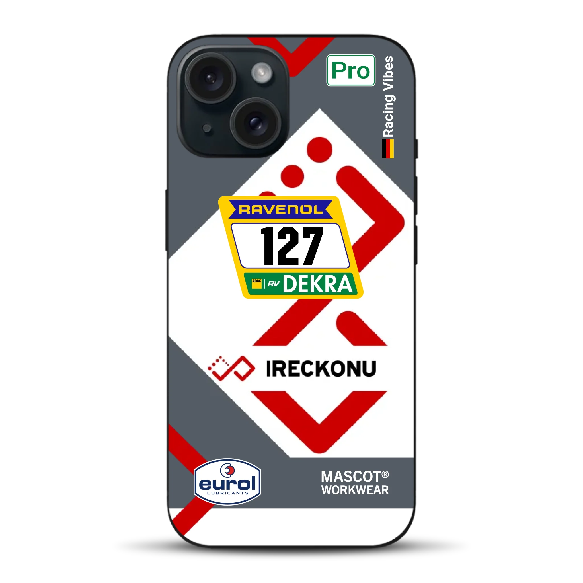 911 GT3 Ireckonu Tom Coronel NLS Livery - Custodia per cellulare personalizzata per iPhone