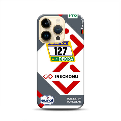 911 GT3 Ireckonu Tom Coronel NLS Livery - Individuelle Premium Hülle für iPhone