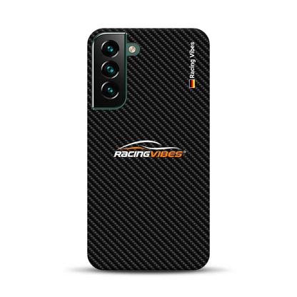 Carbon Style mit Logo Upload – Custodia premium personalizzata per Samsung