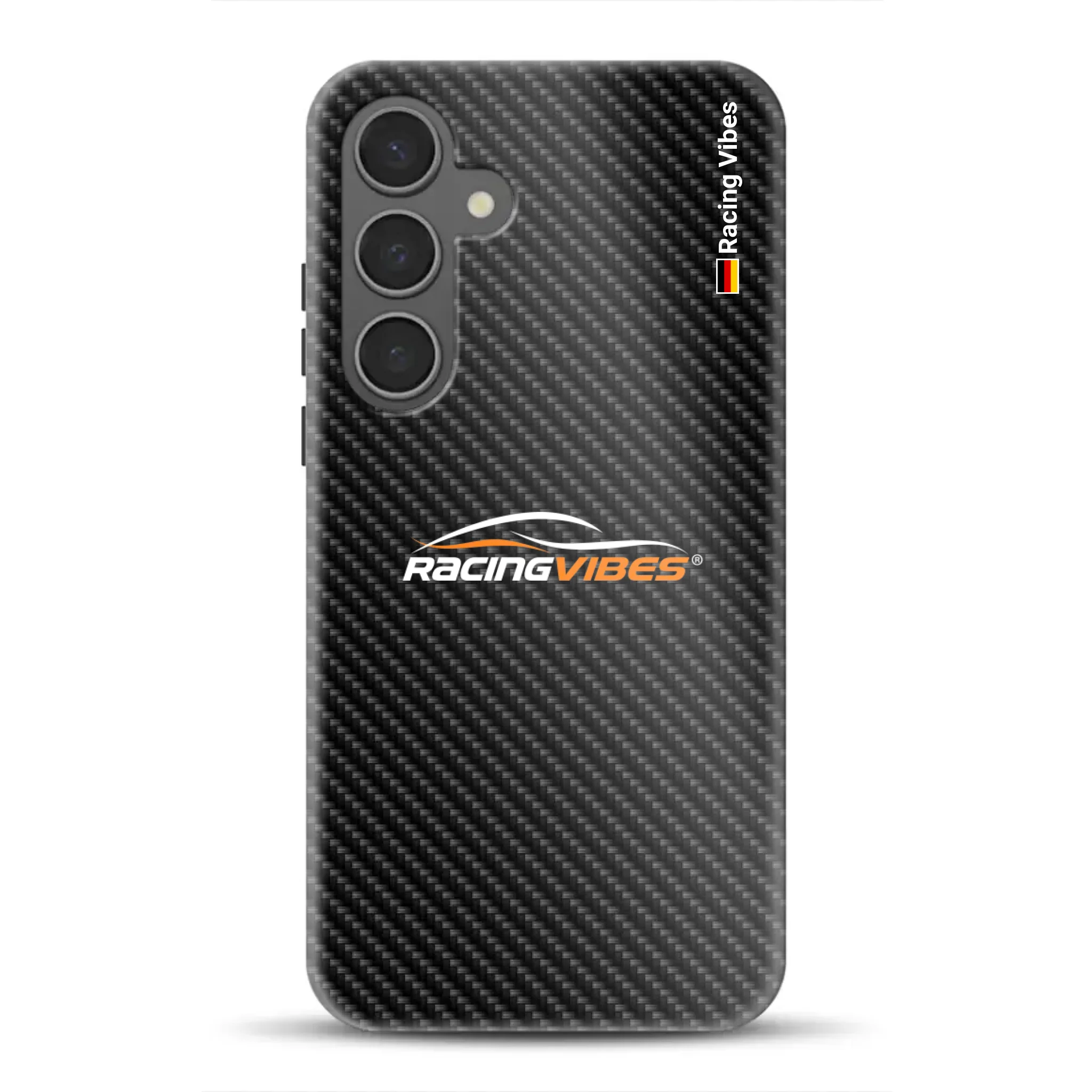 Carbon Style mit Logo Upload - Individuelle Premium Hülle für Samsung