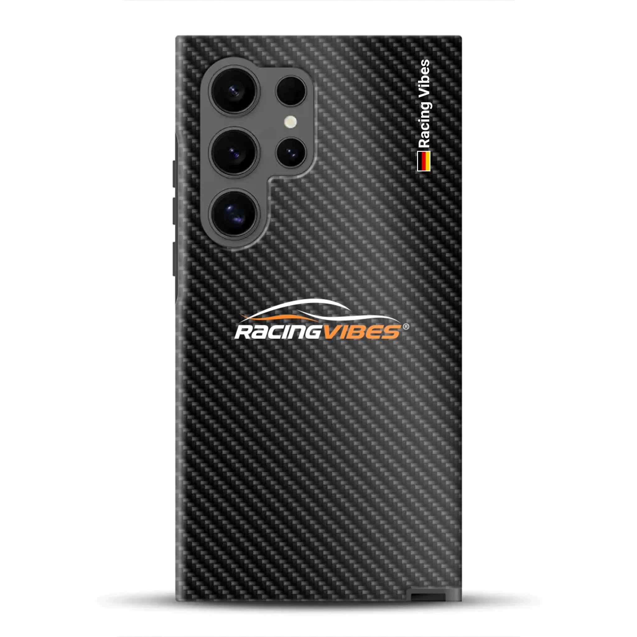 Carbon Style mit Logo Upload - Individuelle Premium Hülle für Samsung
