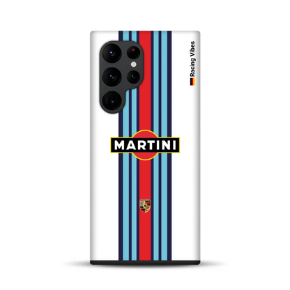 Martini Porsche Livery #1 – Custodia premium personalizzata per Samsung