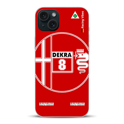 155 V6 TI #8 Larini DTM Champion 1993 Livery - Custodia per cellulare personalizzata per iPhone