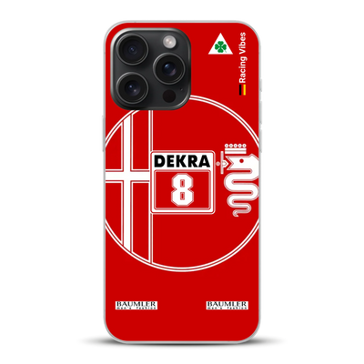 155 V6 TI #8 Larini DTM Champion 1993 Livery - Custodia per cellulare personalizzata per iPhone