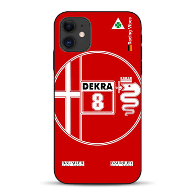 155 V6 TI #8 Larini DTM Champion 1993 Livery - Custodia per cellulare personalizzata per iPhone