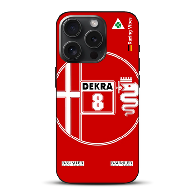 155 V6 TI #8 Larini DTM Champion 1993 Livery - Custodia per cellulare personalizzata per iPhone
