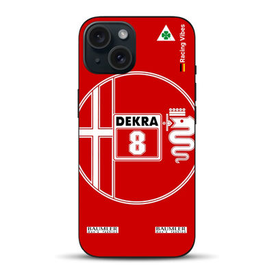 155 V6 TI #8 Larini DTM Champion 1993 Livery - Custodia per cellulare personalizzata per iPhone