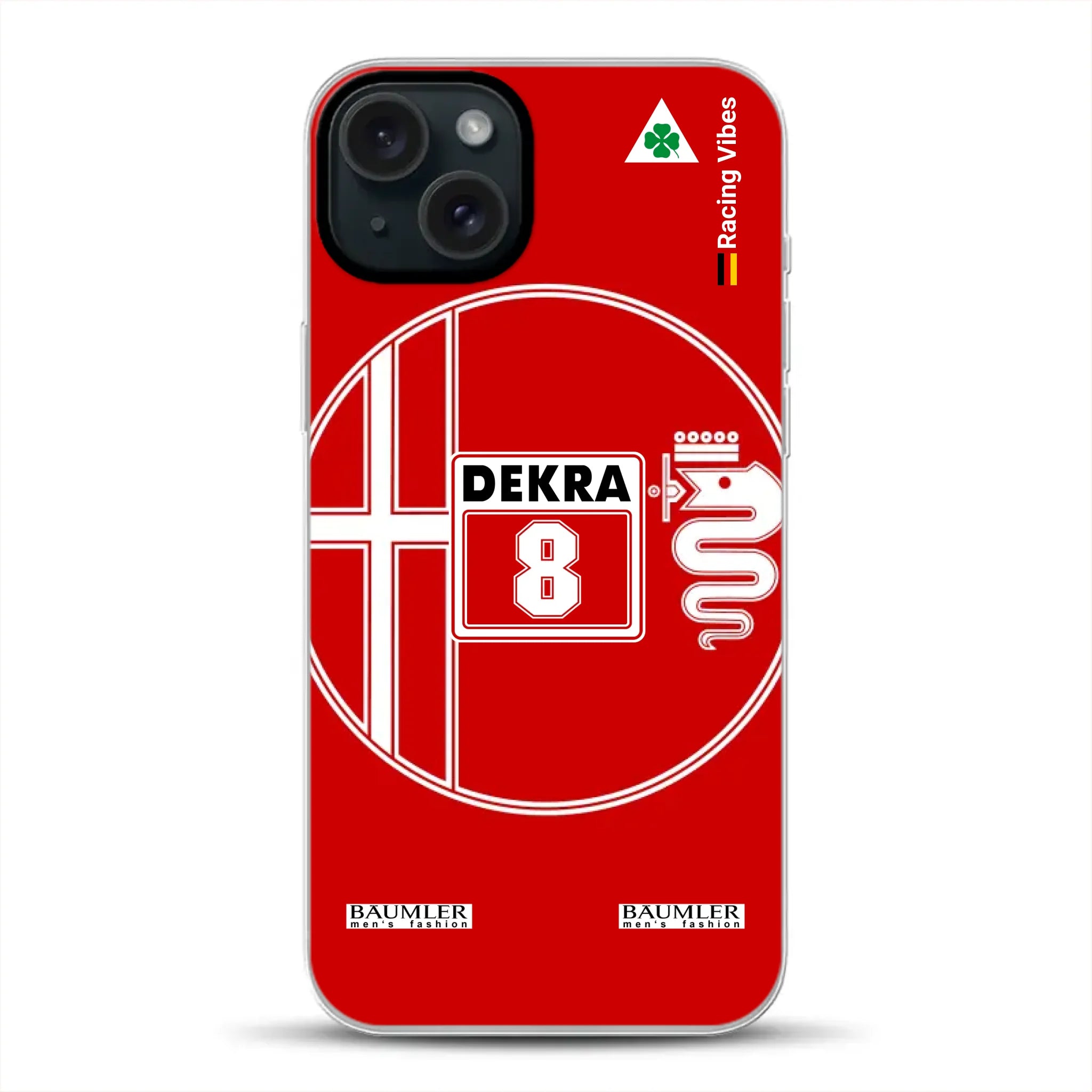 155 V6 TI #8 Larini DTM Champion 1993 Livery - Custodia per cellulare personalizzata per iPhone