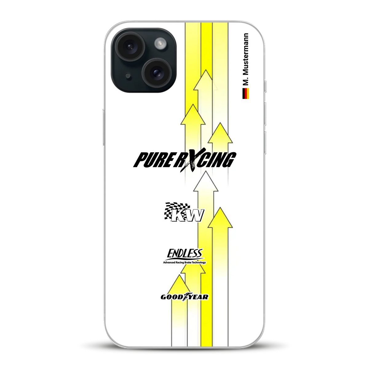 Grellino Porsche GT Livery - Custodia per cellulare personalizzata per iPhone