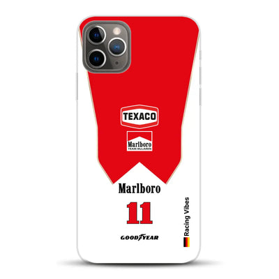 James Hunt McLaren M23 Livery - Individuelle Handyhülle für iPhone