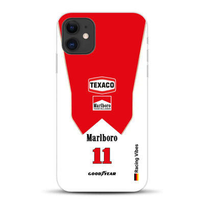 James Hunt McLaren M23 Livery - Individuelle Handyhülle für iPhone
