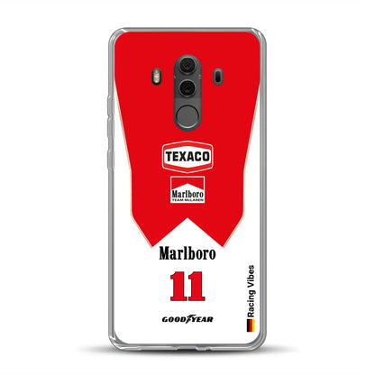 James Hunt McLaren M23 Livery - Custodia per cellulare personalizzata per Huawei