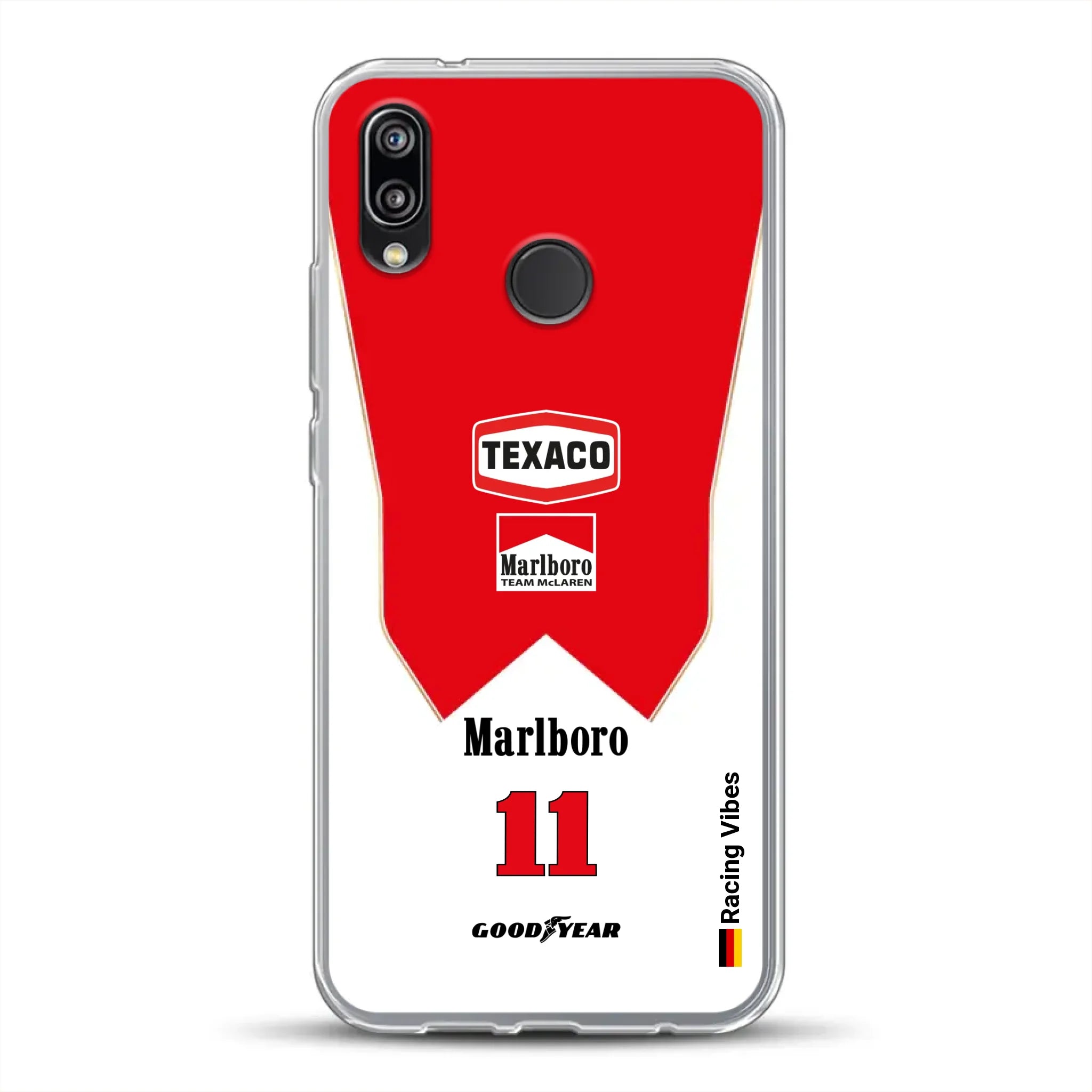 James Hunt McLaren M23 Livery - Custodia per cellulare personalizzata per Huawei