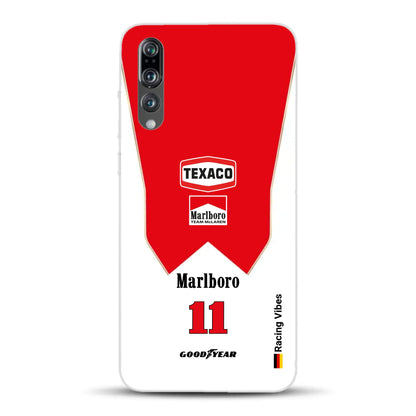 James Hunt McLaren M23 Livery - Custodia per cellulare personalizzata per Huawei