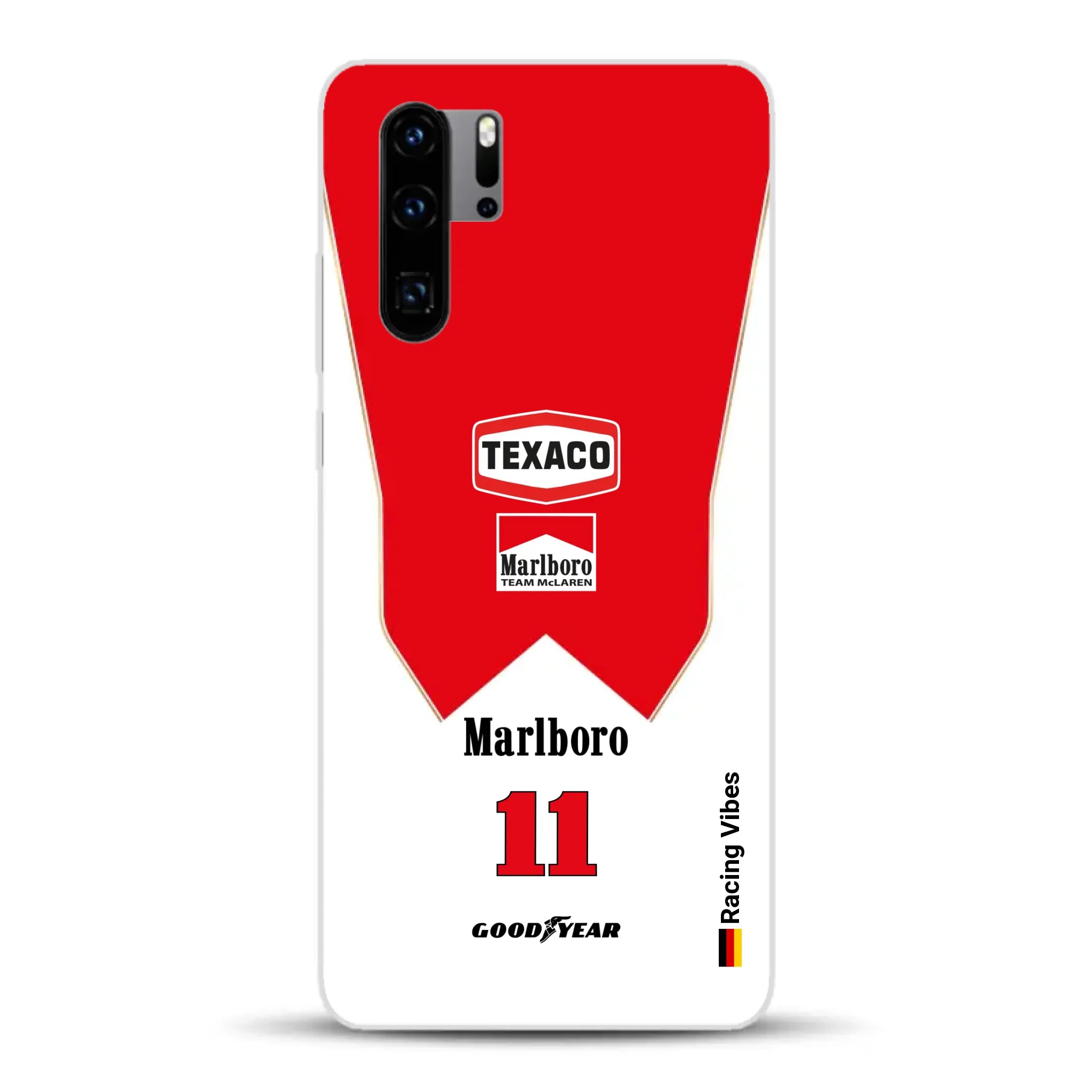 James Hunt McLaren M23 Livery - Custodia per cellulare personalizzata per Huawei
