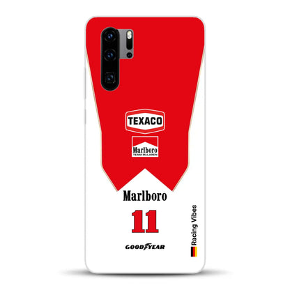 James Hunt McLaren M23 Livery - Custodia per cellulare personalizzata per Huawei