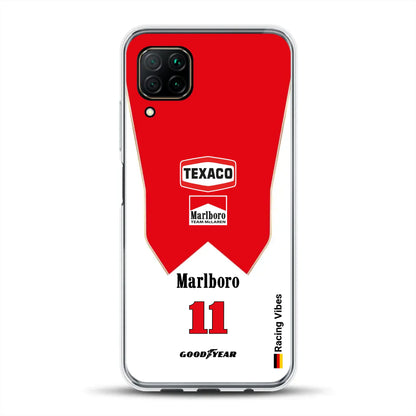James Hunt McLaren M23 Livery - Custodia per cellulare personalizzata per Huawei