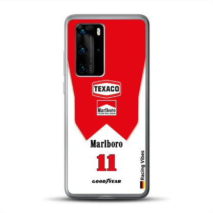 James Hunt McLaren M23 Livery - Custodia per cellulare personalizzata per Huawei