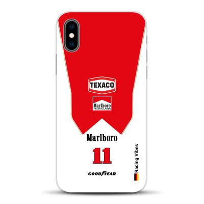 James Hunt McLaren M23 Livery - Individuelle Handyhülle für iPhone