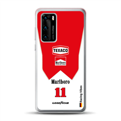 James Hunt McLaren M23 Livery - Custodia per cellulare personalizzata per Huawei